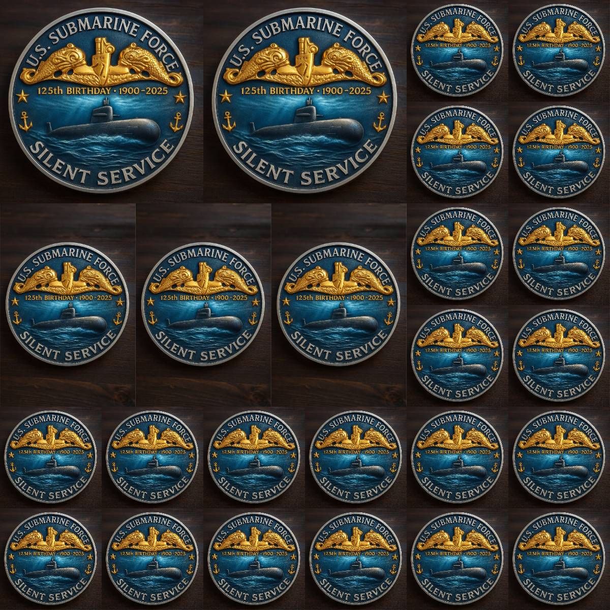 ⚓ ”125-årsjubileum för den amerikanska ubåtsflottan” – minnesmynt