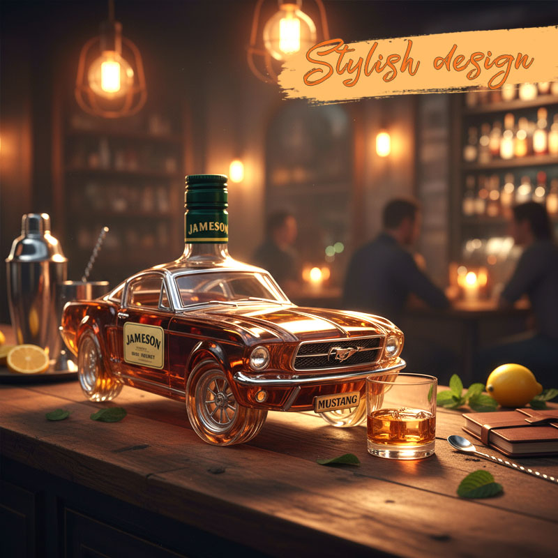 đ Mustang Whiskyflaskan â Frihet & Elegans i Varje Droppe đ„