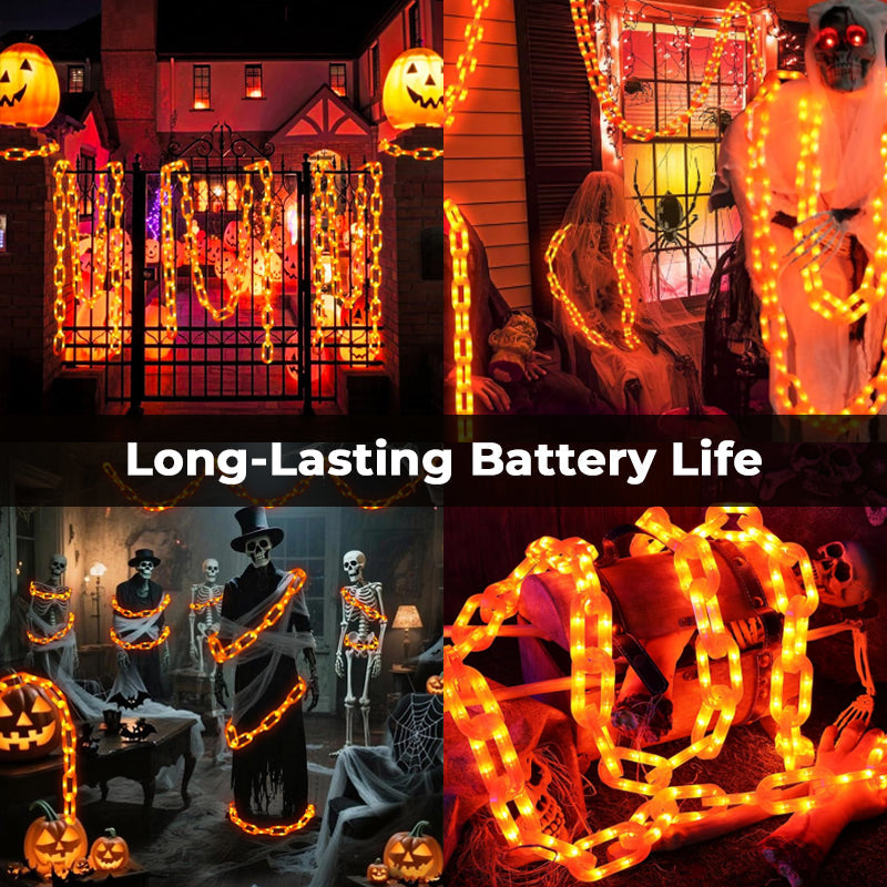 Halloween solcellsdriven vattentÀt LED-ljusslinga