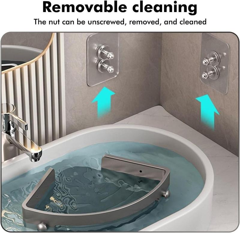 Tre-nivåers hörnhyllor för duschförvaring