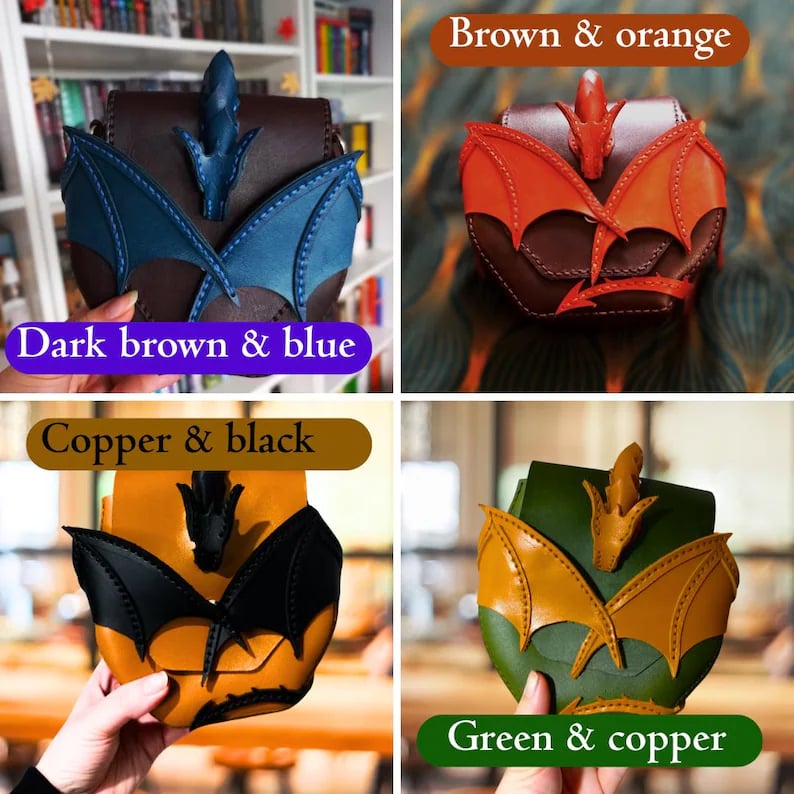 đ„BegrĂ€nsad upplaga! - đDragon Embrace axelvĂ€ska i naturlĂ€der (âšSamma som i videon)