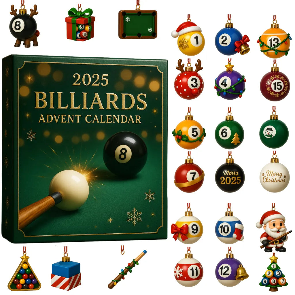 Biljard-tema 2025 adventskalender