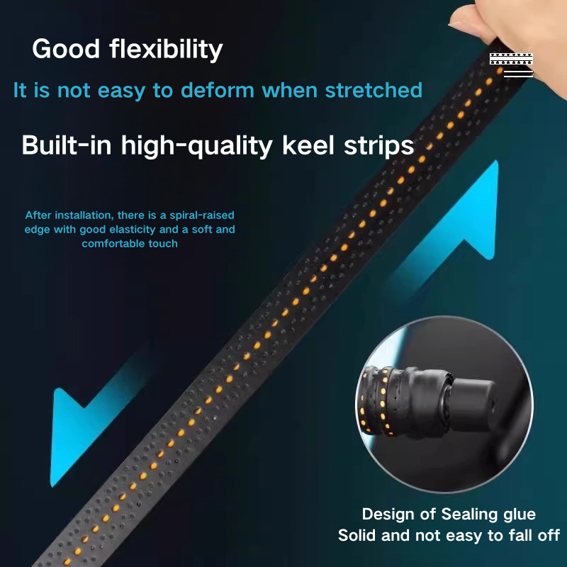 Halkfri mjuk silikonremsa för motorcykelstyren