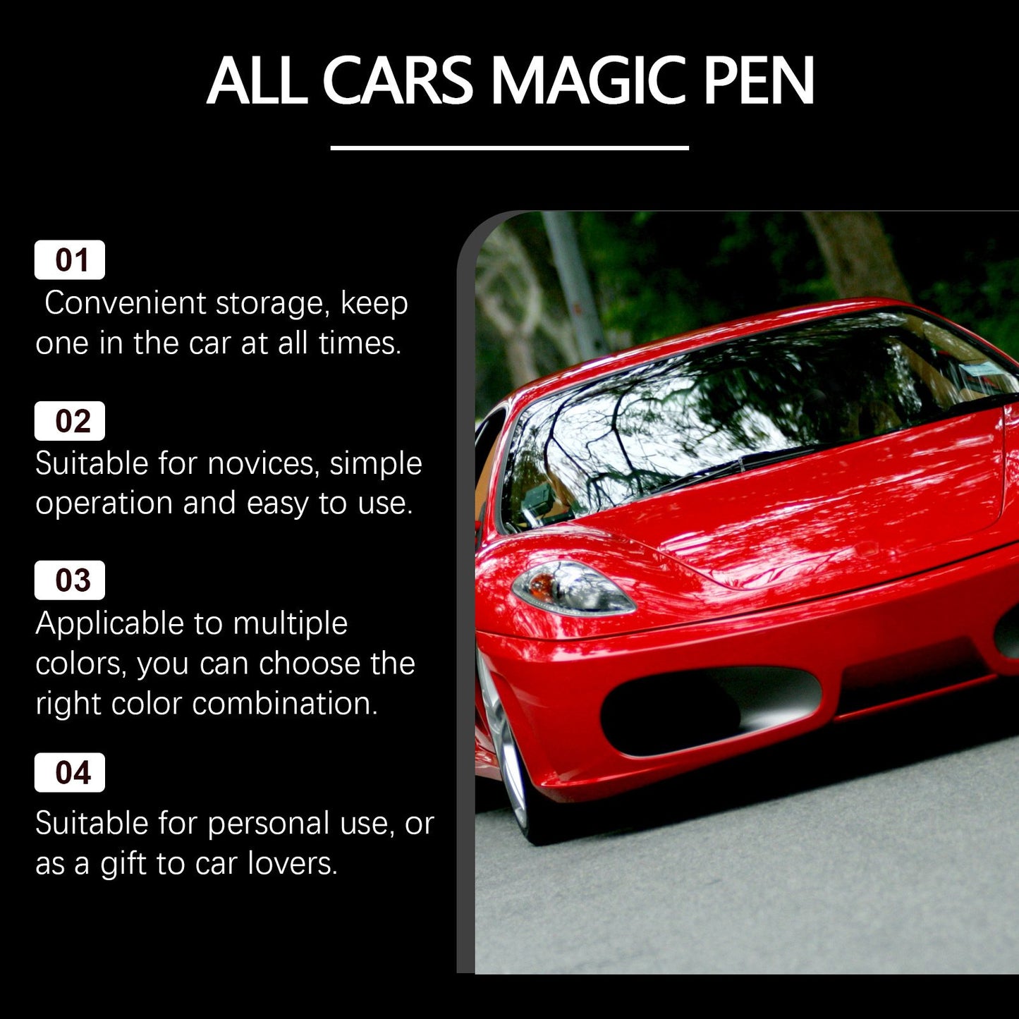 đâš Magic Car Scratch Removal Pen â Omedelbar lackreparation och glans đ ïžđ