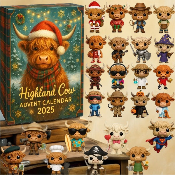 Highland Cow Adventskalender 2025 đźđ--24 dagar med överraskningar