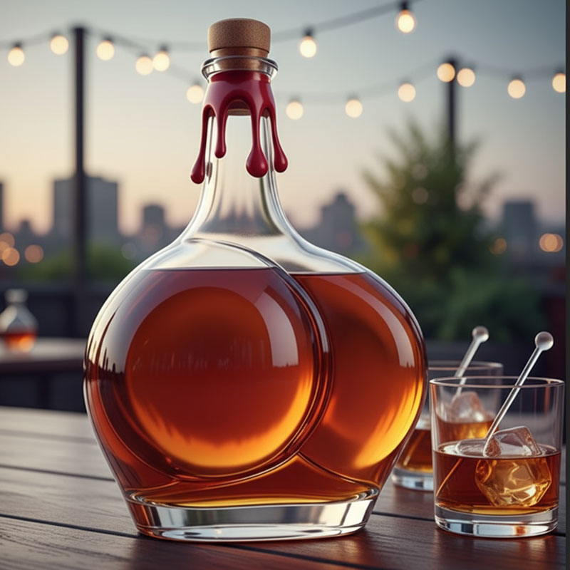 Skrattframkallande whiskyflaskor