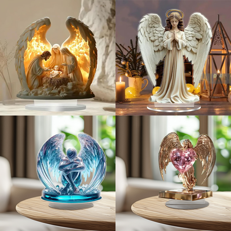 🎁Änglavinge-design med korsdekoration