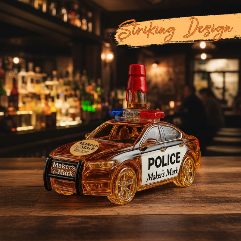 🚔 Whiskyflaskan som blir festens snackis – unik polisbilsdesign!