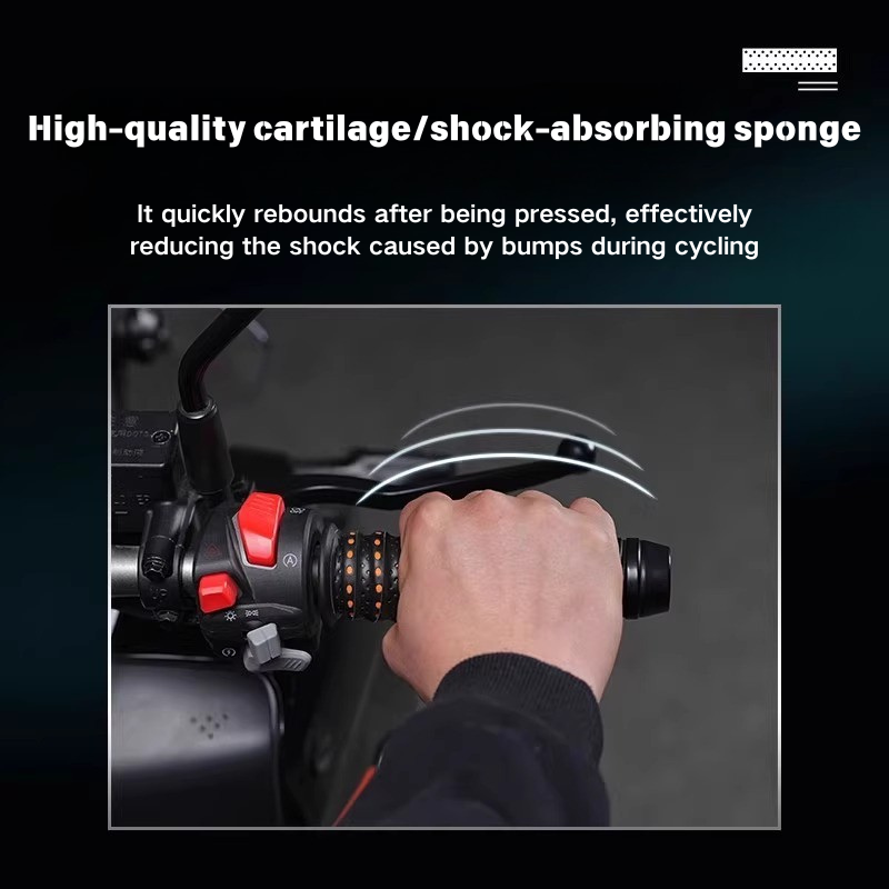 Halkfri mjuk silikonremsa för motorcykelstyren