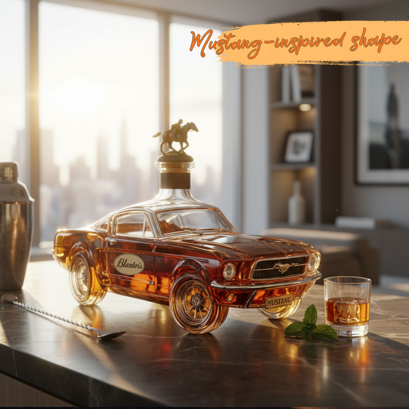 🐎 Mustang Whiskyflaskan – Frihet & Elegans i Varje Droppe 🥃