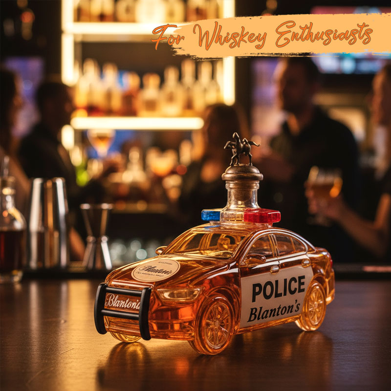 🚔 Whiskyflaskan som blir festens snackis – unik polisbilsdesign!