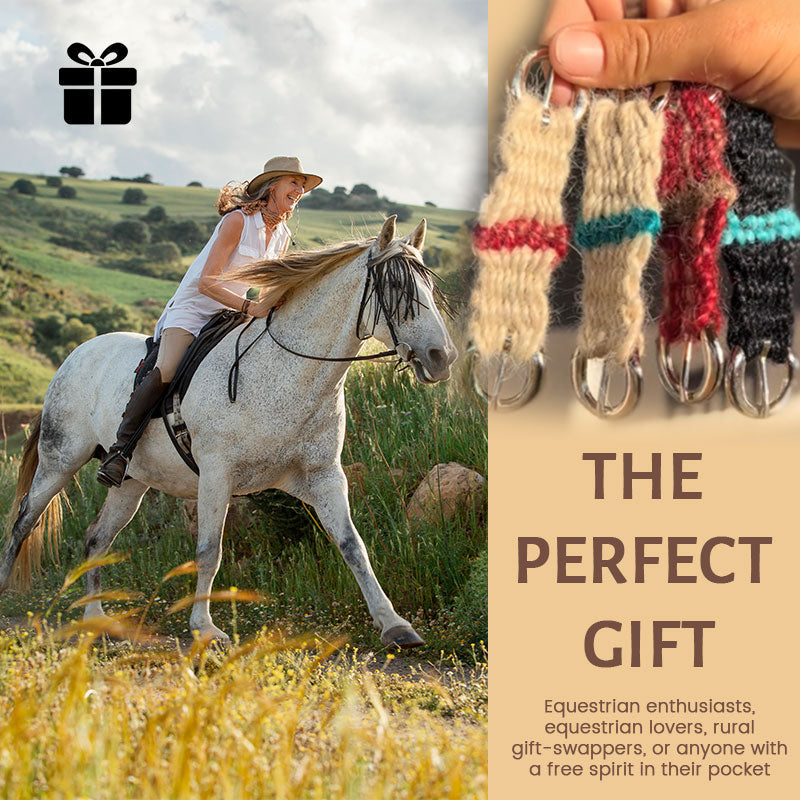 🐴 Mini-gjordnyckelring – Bär med dig sadelns anda 🌾