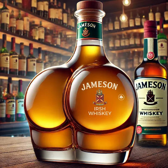 Skrattframkallande whiskyflaskor