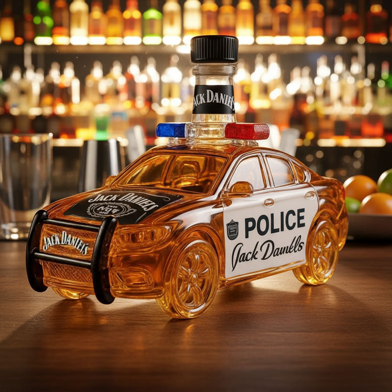 🚔 Whiskyflaskan som blir festens snackis – unik polisbilsdesign!