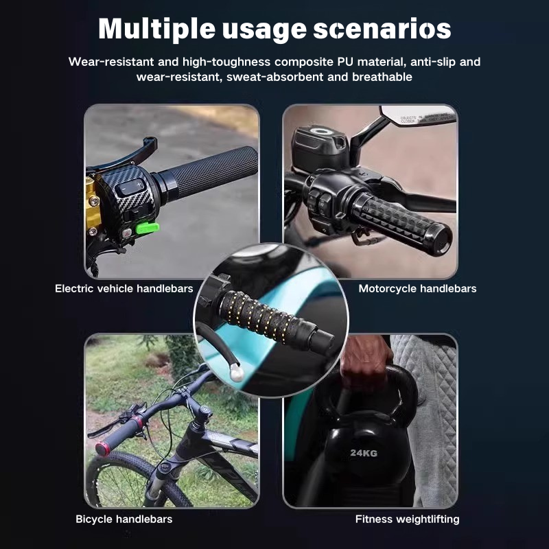 Halkfri mjuk silikonremsa för motorcykelstyren