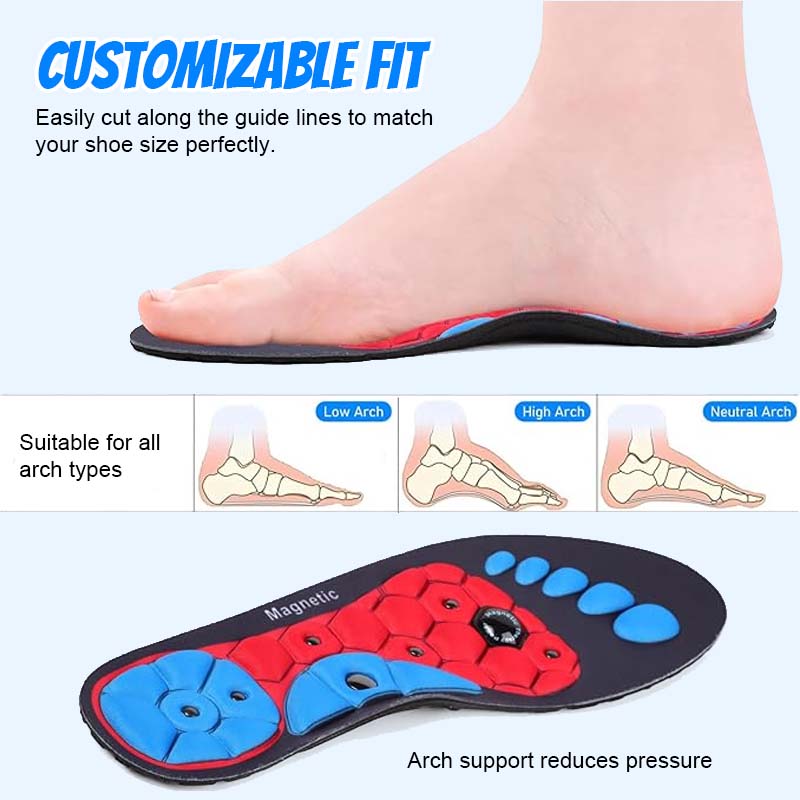 🧲 Magnetisk terapi massageinläggssulor