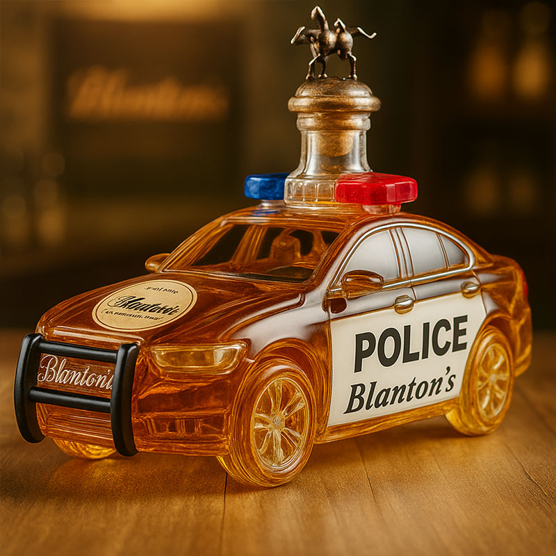 🚔 Whiskyflaskan som blir festens snackis – unik polisbilsdesign!