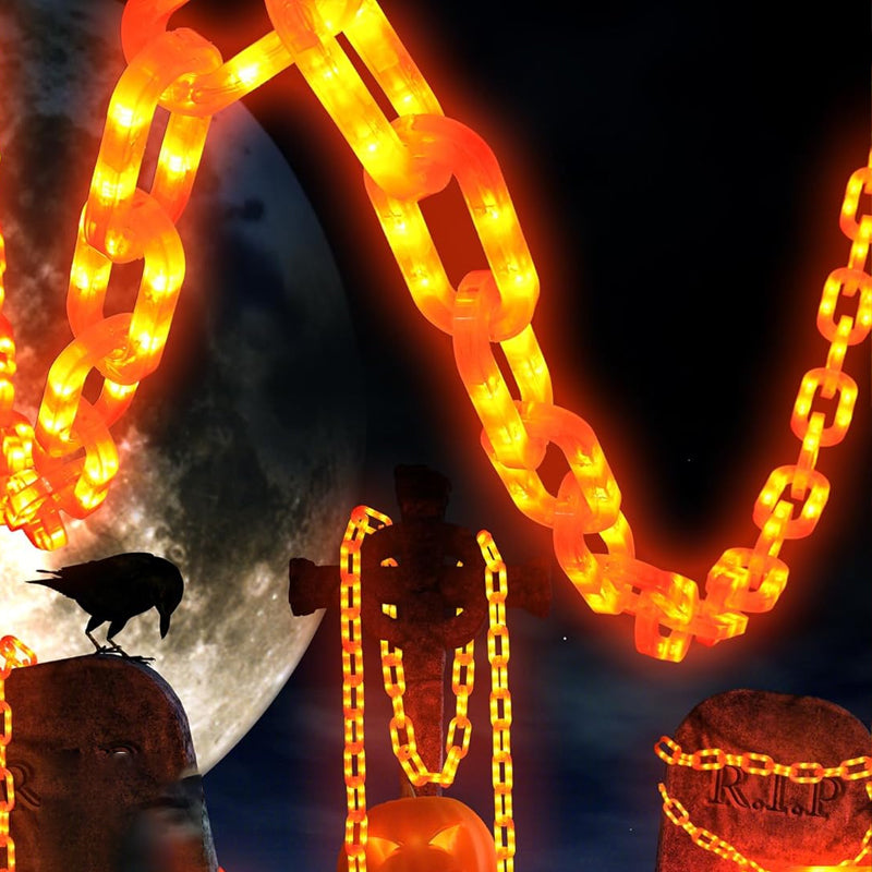 Halloween solcellsdriven vattentät LED-ljusslinga