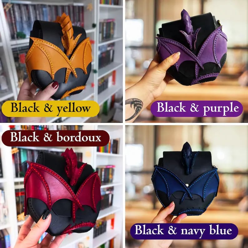 🔥Begränsad upplaga! - 🐉Dragon Embrace axelväska i naturläder (✨Samma som i videon)