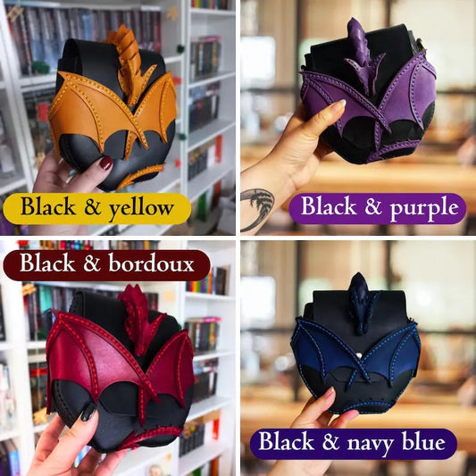 🔥Begränsad upplaga! - 🐉Dragon Embrace axelväska i naturläder (✨Samma som i videon)