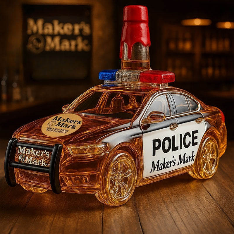 🚔 Whiskyflaskan som blir festens snackis – unik polisbilsdesign!