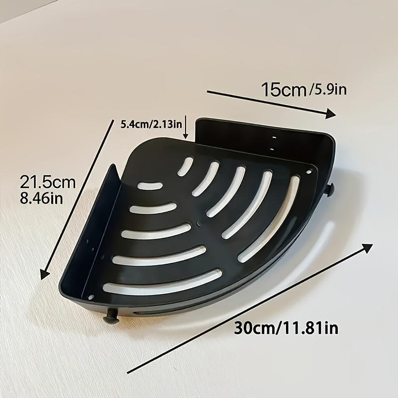 Tre-nivåers hörnhyllor för duschförvaring